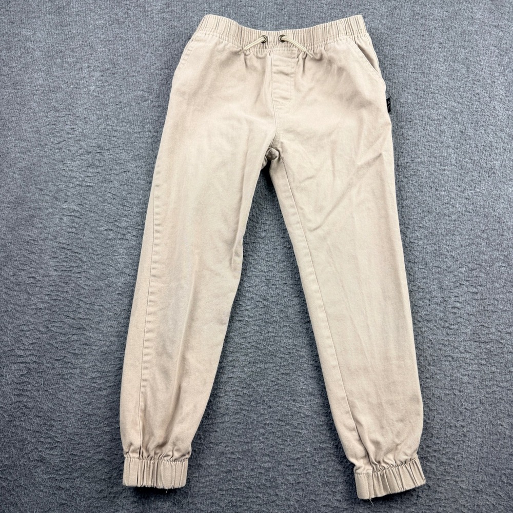 American Hawk Boys Khaki Jogger Pants Size 7 577HNBLH‎ Tan Cotton Chino